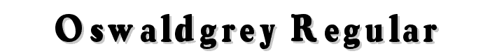 OswaldGrey Regular font